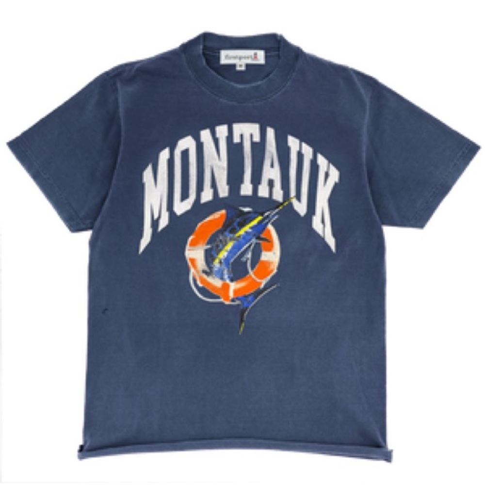 Montauk Graphic Tee in navy by Freeport